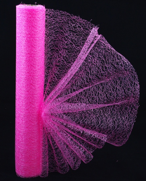 Organza 38cm - růžová pavučina