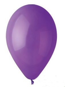 Balónky pastelové tmavě fialové - 1ks