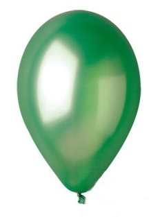 Balónky metalické zelené - 1ks