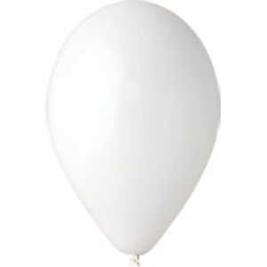 Balónky pastelové bílé - 1ks