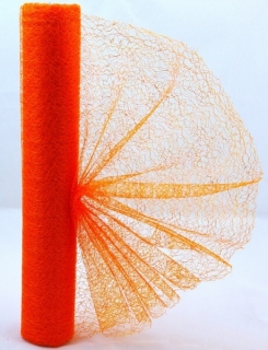Organza 38cm - oranžová pavučina