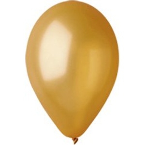 Balónky metalické zlaté - 1ks