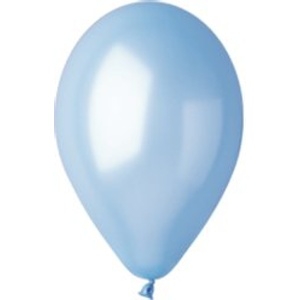 Balónky metalické světle modré - 1ks