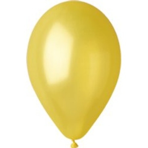 Balónky metalické žluté - 1ks