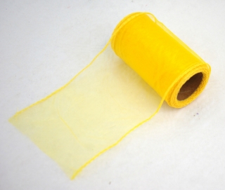 Organza 10cm - žlutá